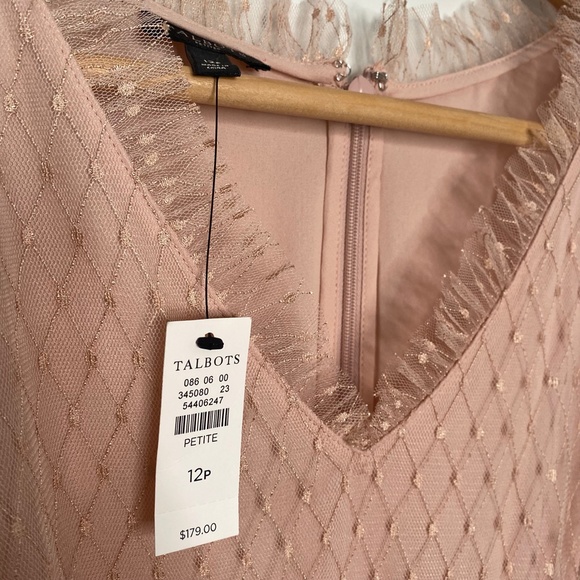 NWT Talbots Sleeveless Lace Midi Dress Peach - Picture 8 of 11